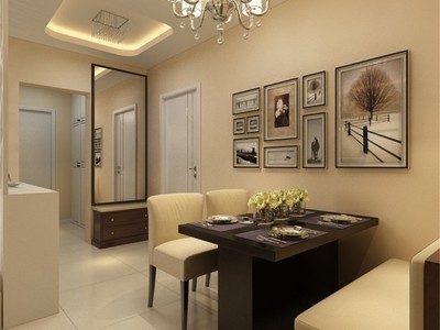 天津北寧灣現(xiàn)代簡約二居室裝修效果圖_89平米3萬裝修設計案例